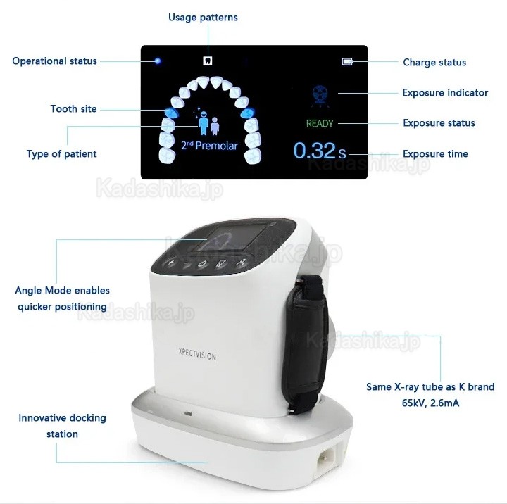 歯科用ポータブル式Ｘ線装置 手持ち式高周波レントゲン機器 XVbeam2000